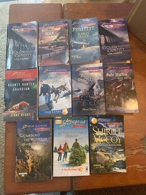 Lot 12 Harlequin Love Inspired Romance Paperback Novels All Larger Print